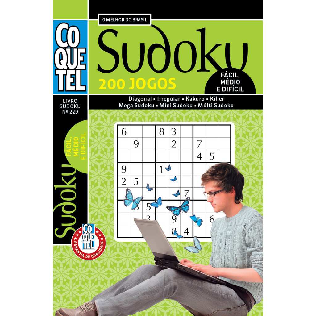Coquetel Sudoku 229: 200 Desafios Lógicos!