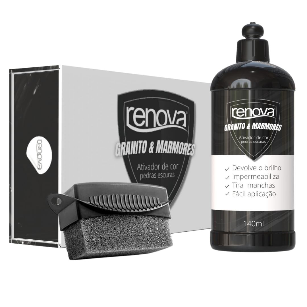 Limpa Granito e Mármore Realça Cor Black - Brilho e Proteção Duradouros
