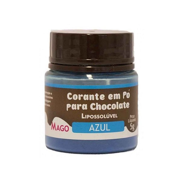 Corante Azul Lipossolúvel 5g Mago: Chocolates Incríveis!