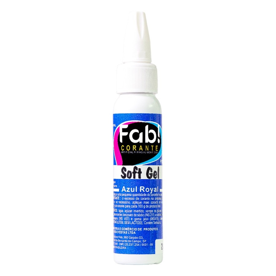 Corante Azul Royal Gel 25g FAB: Cores Vibrantes!