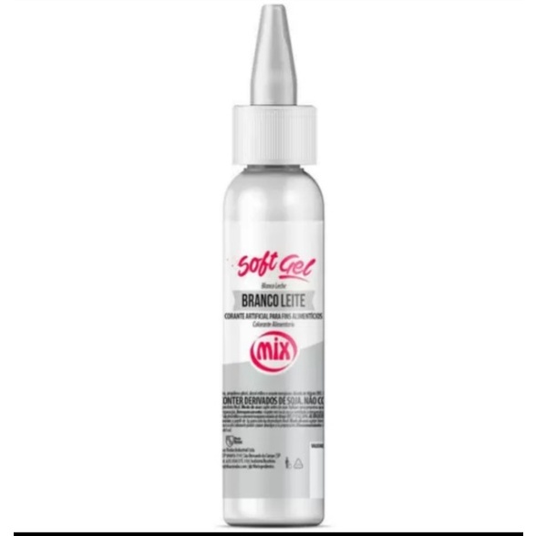 Corante Branco Leite Soft Gel: Cores Vibrantes!