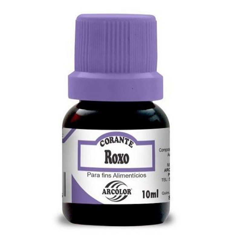 Corante Líquido Roxo 10ml Arcolor: Cores Vibrantes!