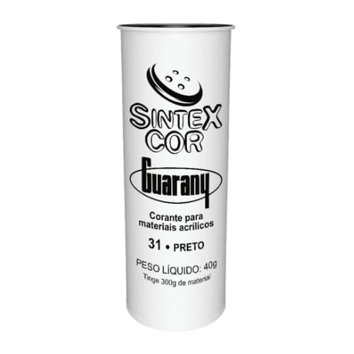 Corante Disperso Sintexcor 31 Preto 40g - Alta Fixação e Intensidade para Tecidos Sintéticos