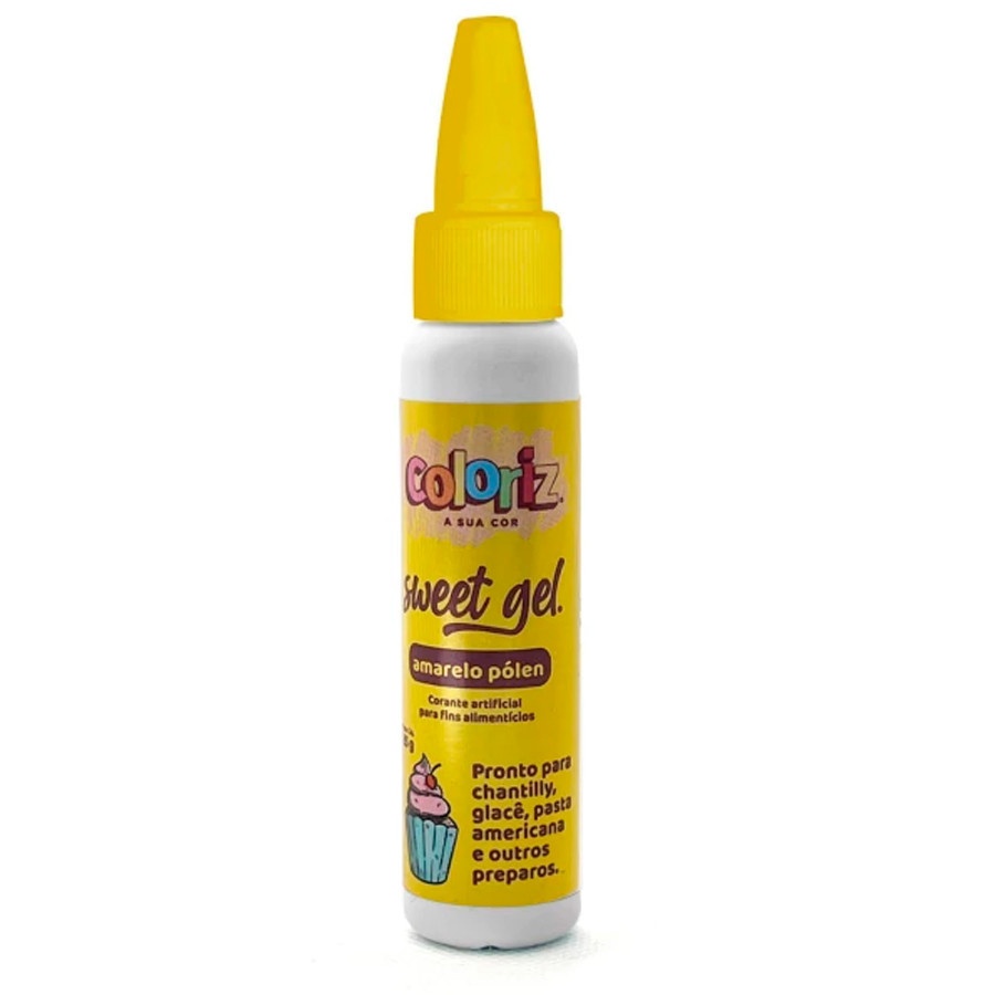 Corante Sweet Gel Amarelo Pólem Rizzo - 25g
