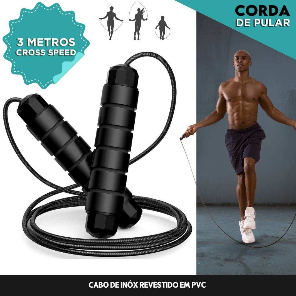 Corda de Pular Crossfit 3M Profissional – Treine com Qualidade