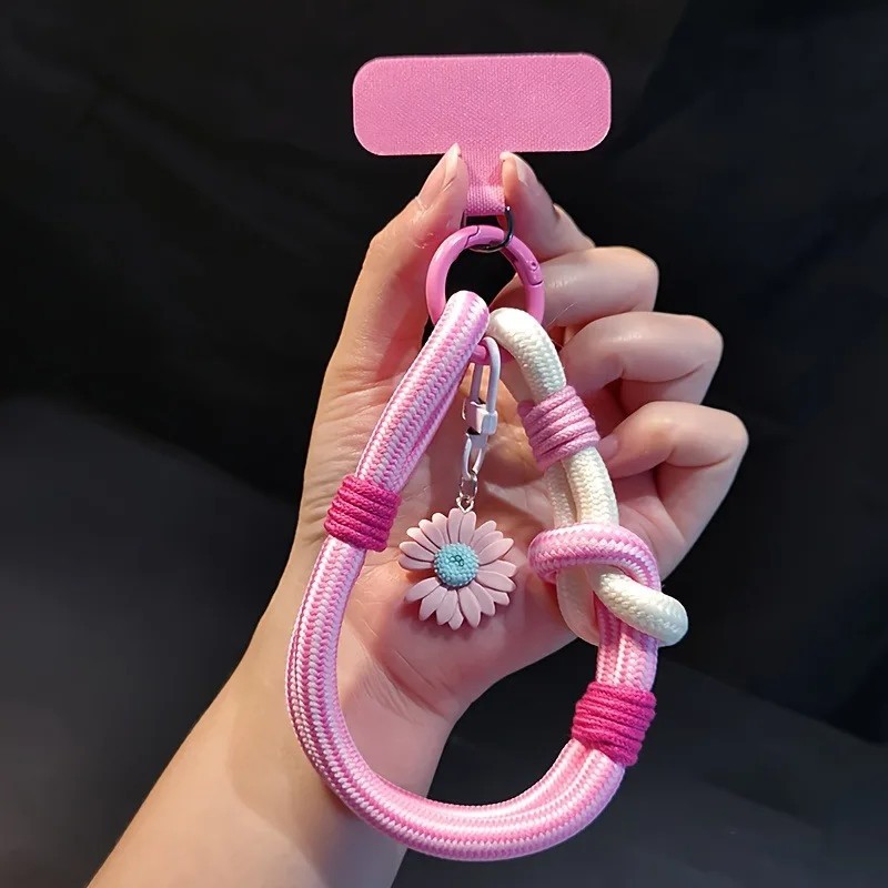 Cordão de Celular Floral 3D: Estilo e Segurança