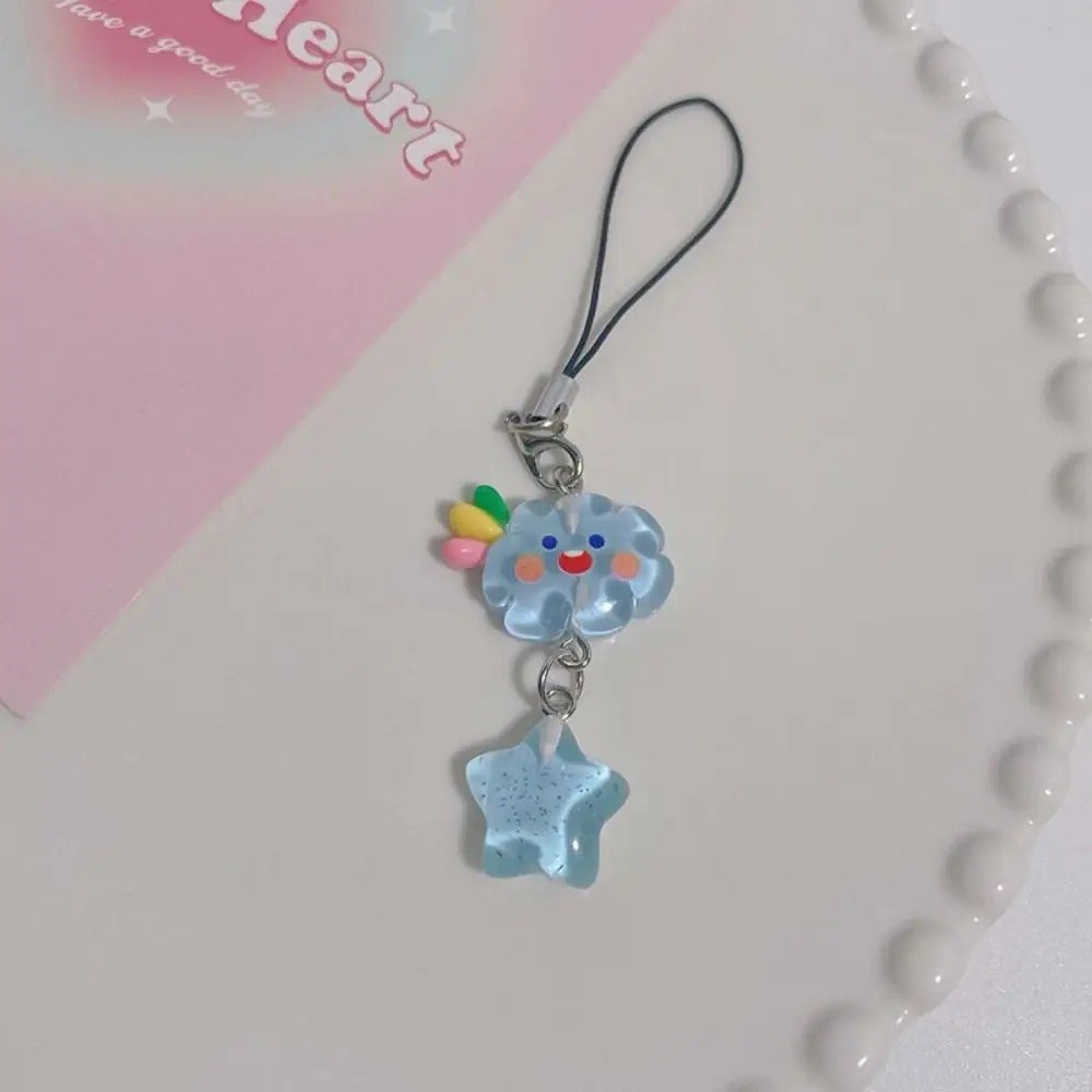 Cordão de Celular Nuvem Estrelada: Estilo Coreano!