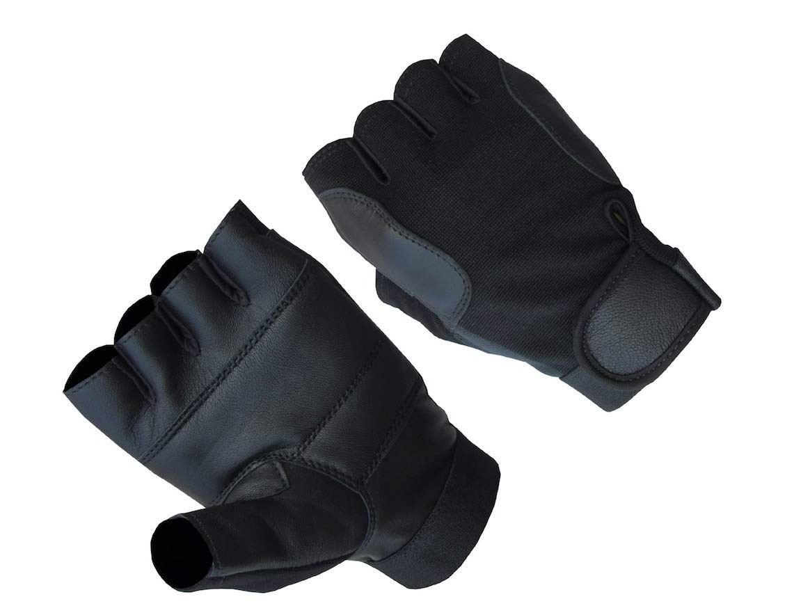 Luvas de Couro de Cordeiro A&H Apparel Sem Dedos - Conforto e Estilo para Dirigir