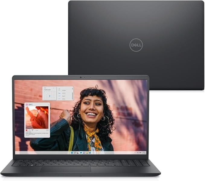 Notebook Dell Inspiron 15.6" Full HD 13ª Gen Intel Core i5 16GB 512GB SSD Linux Preto Carbono I15-I1300-U50P