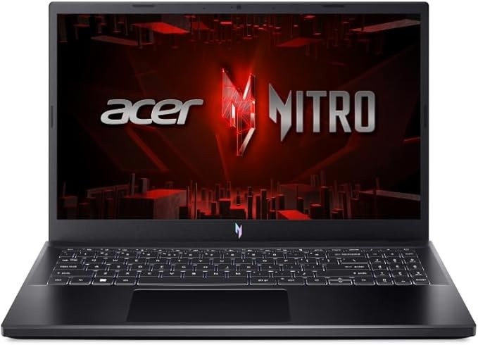 Notebook Acer Nitro V15 ANV15-51-7837 Intel Core I7 13ª Geração H Tela 15.6 IPS FHD 144Hz (GPU Nvidia RTX 3050) retro iluminado na cor branca Linux Gutta.
