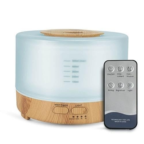 Umidificador 700ml com Difusor Ultrassônico, Aromaterapia e LED 7 Cores - Ambientes Saudáveis e Relaxantes