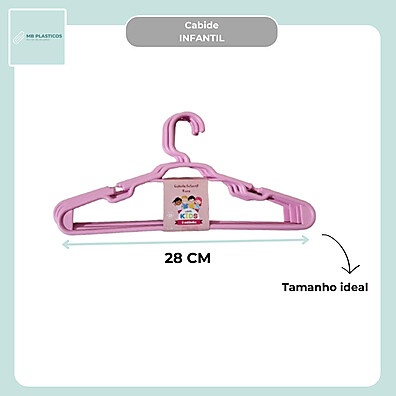 Cabides Infantis Trioplast: Organize com Cores!