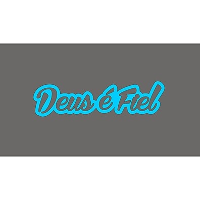 Adesivo Deus é Fiel: Fé e Estilo em Cores!