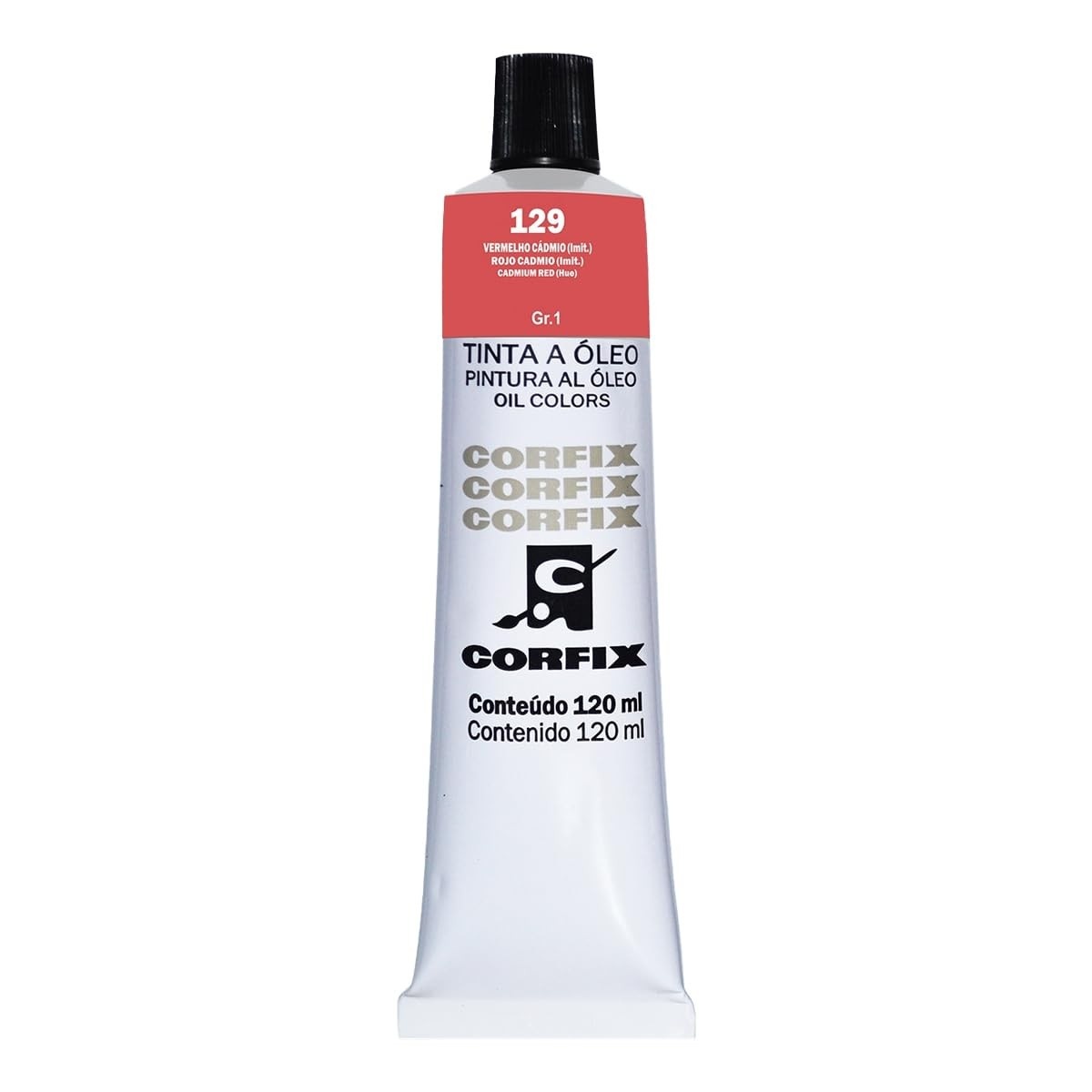 Tinta Óleo 120ml G1 129 Vermelho Cadmio Corfix