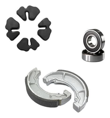 Kit Completo: Lona de Freio, Rolamento e Bucha de Coroa para Honda Titan Fan 150 - Segurança e Desempenho!
