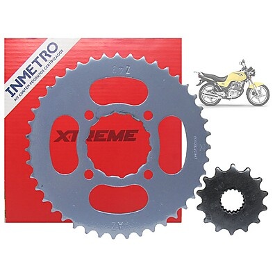 Coroa e Pinhão Suzuki Yes: Kit Extreme Durável