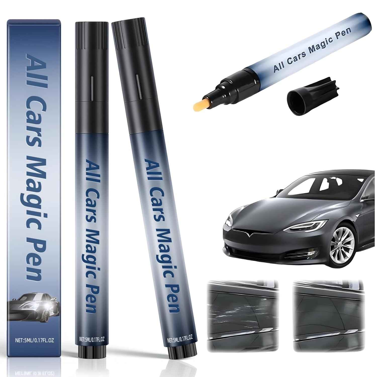 Caneta Mágica para Arranhões de Carro - Correção Rápida e Profissional para Todos os Veículos