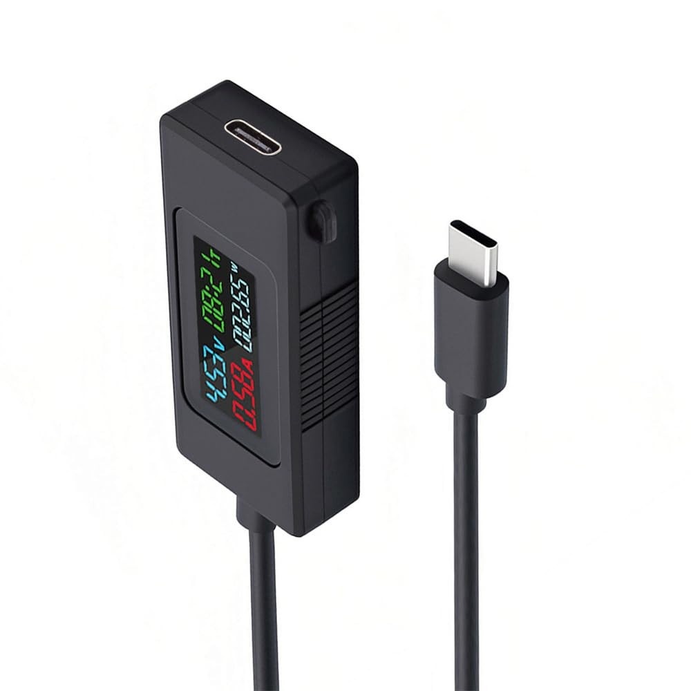 Testador USB-C Xiwai: Monitore Tensão, Corrente e Energia com Precisão