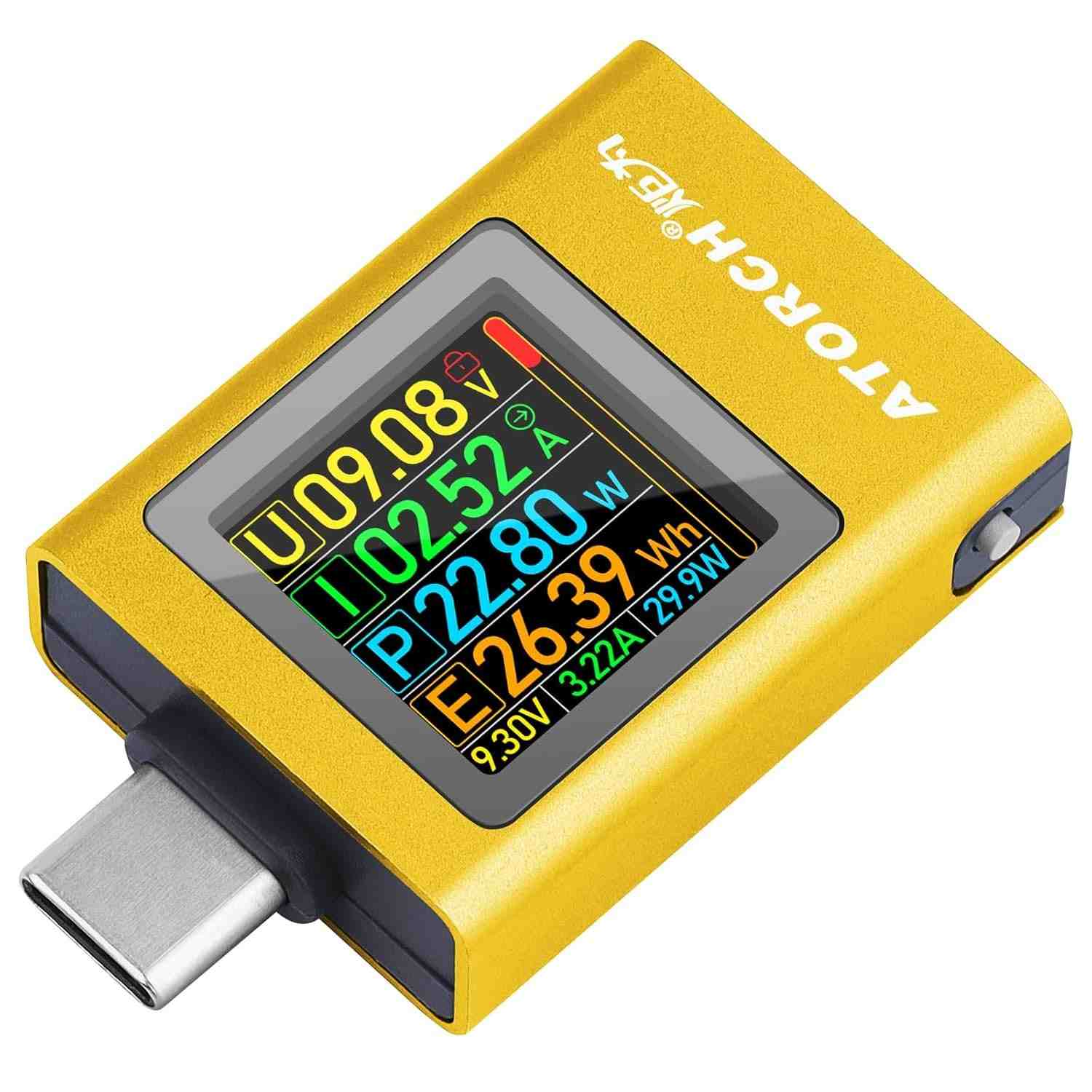 MakerHawk Medidor de Energia USB-C: Teste Tensão, Corrente e Mais com Precisão!