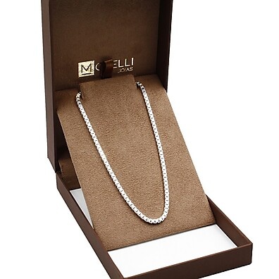 Corrente Prata 925 Veneziana: Elegância Masculina