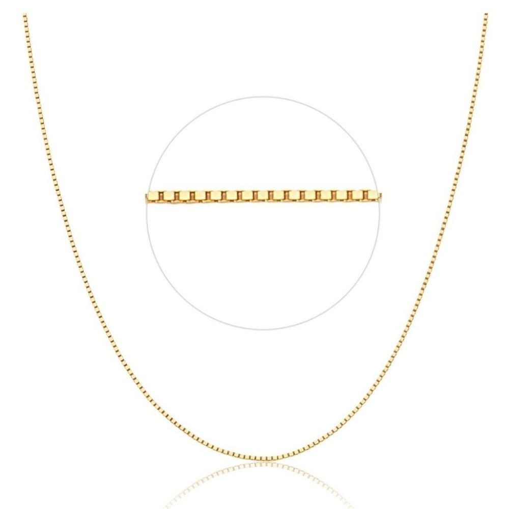 Corrente Veneziana 40cm: Ouro 18k Elegância