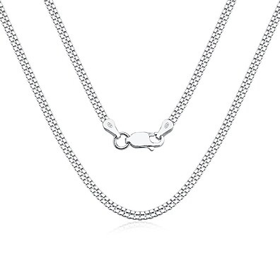 Corrente Veneziana Dupla: Prata 925 Elegante