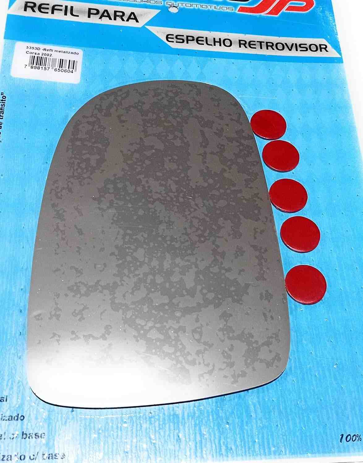 Refil Espelho Retrovisor Corsa Montana 2002-2012 Lado Esquerdo Motorista