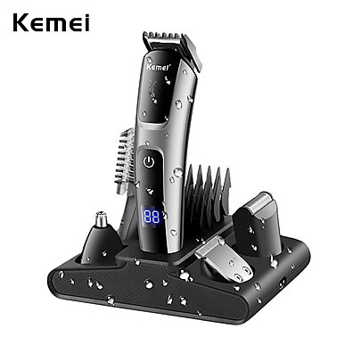 Cortador de Cabelo Recarregável Profissional - 5 Lâminas e 4 Comprimentos