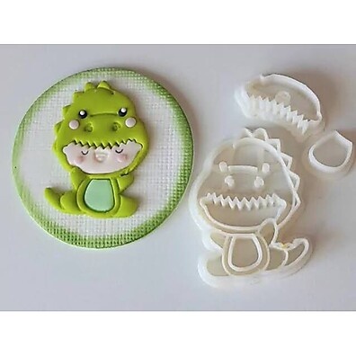Cortador Dino Baby 5cm: Diversão e Segurança!