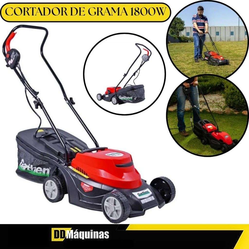 Cortador Grama Elétrico Garthen GC-34: Potência e Praticidade