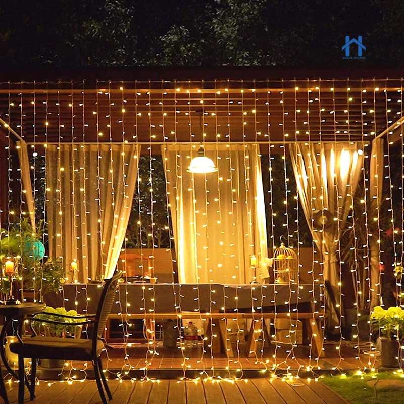 Cortina de LED 500 Lâmpadas: Magia em 4x2.2m!