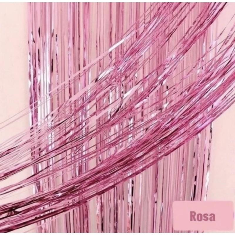 Cortina Metalizada Rosa: Decore Sua Festa!
