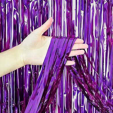 Cortina Metalizada Roxo: Decore com Brilho!