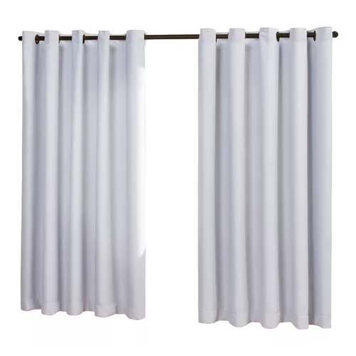 Cortina Sala Luxo Oxford Branco 3x1,6m – Elegância e Qualidade