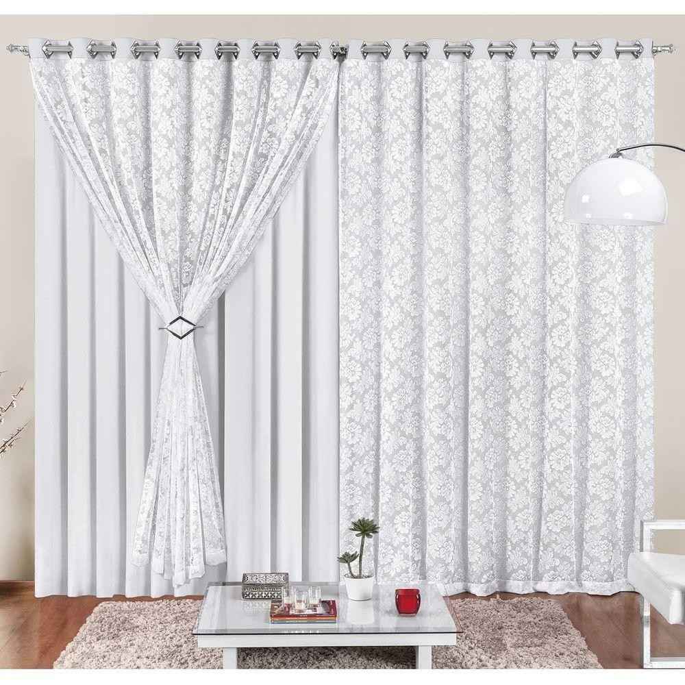 Cortina Yasmin: Elegância Floral para Seu Lar