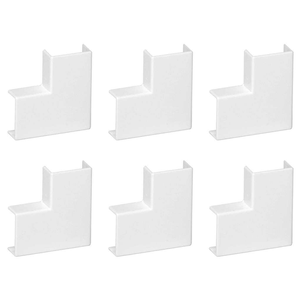 Cotovelo Pial 90°: Kit 6 para Canaleta 20x12