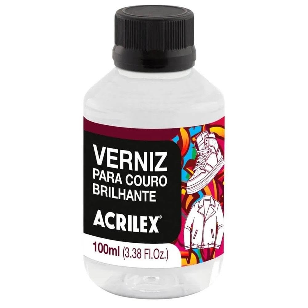 Verniz para Couro Brilhante 100ml Acrilex - 13012