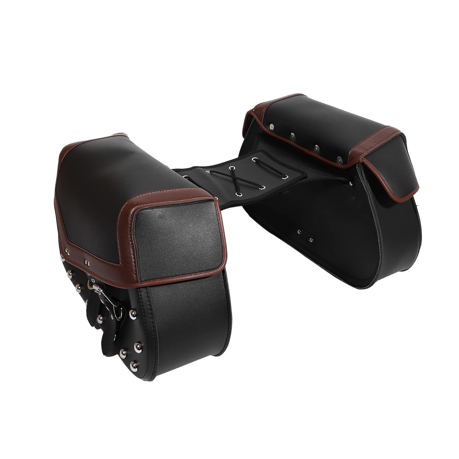 Alforje Universal para Moto em Couro Sintético - Grande Capacidade e Ajustável
