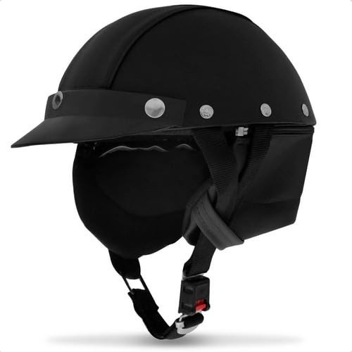 Capacete Couro Coquinho Pro Tork Custom Bike: Estilo Vintage e Proteção para sua Moto