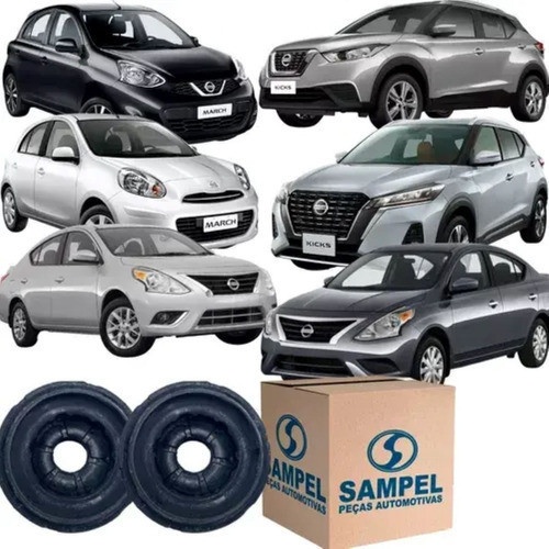 Coxim Amortecedor Sampel: Kit Dianteiro March/Versa/Kicks