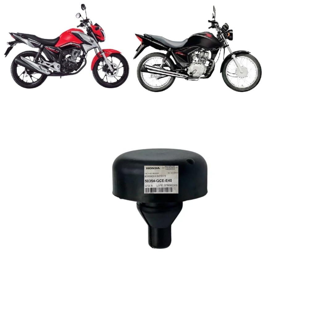 Coxim Batente Central CG: Original Honda 🚀