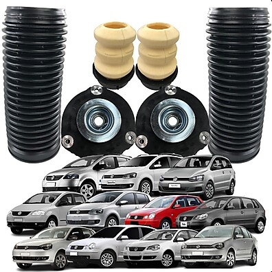 Coxim e Batente Amortecedor: Kit Completo Polo/Fox