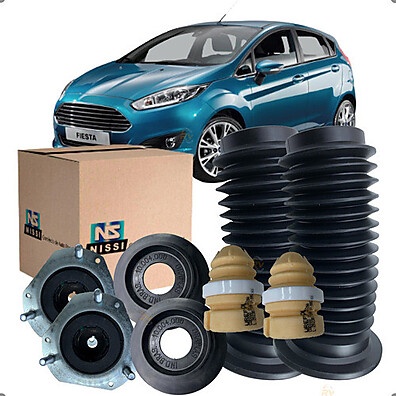 Coxim e Batente Fiesta: Kit Dianteiro Completo