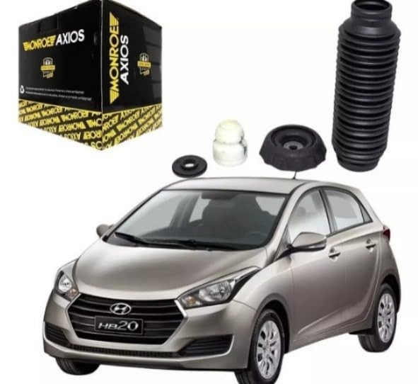 Kit Amortecedor Dianteiro Axios para Hyundai HB20 (2012+) - Batente, Coifa, Coxim e Rolamento