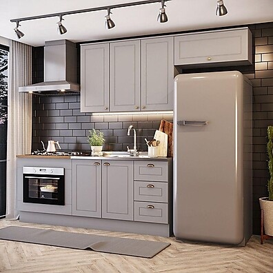 Cozinha 4 Peças Amy Casa 812: Seu Sonho Cinza!