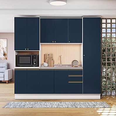 Cozinha Celeste Kappesberg 240cm: Compacta e Completa!