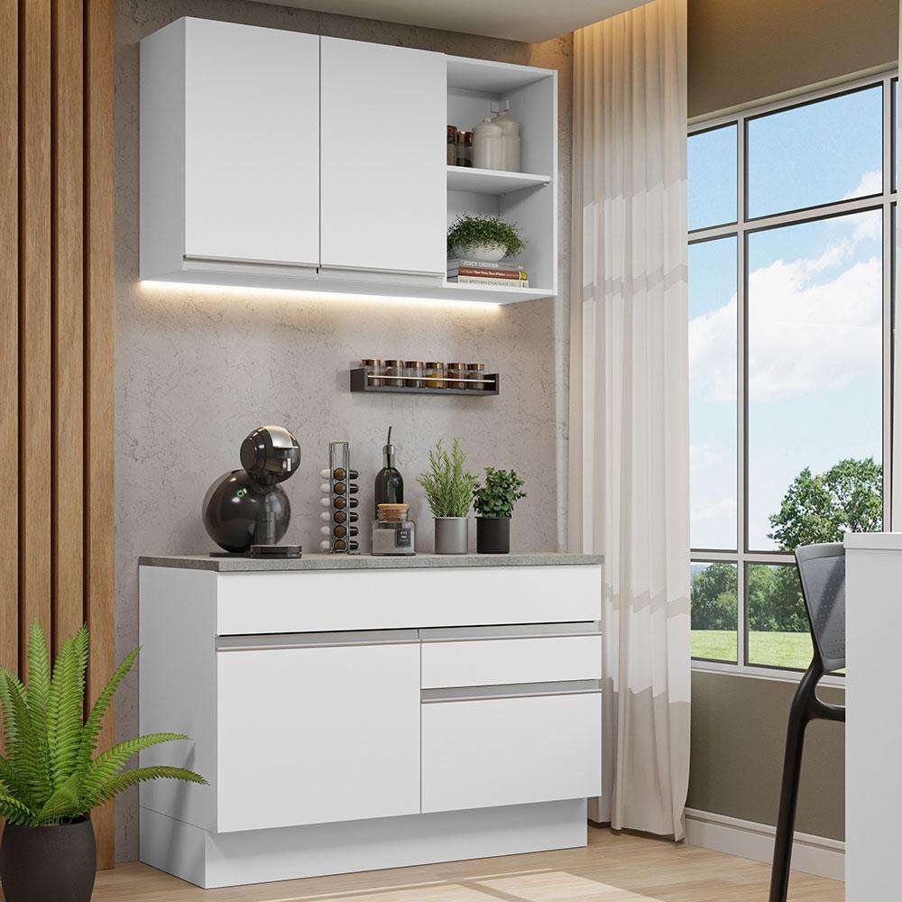 Cozinha Compacta 120cm Glamy Madesa: Seu Espaço Ideal!
