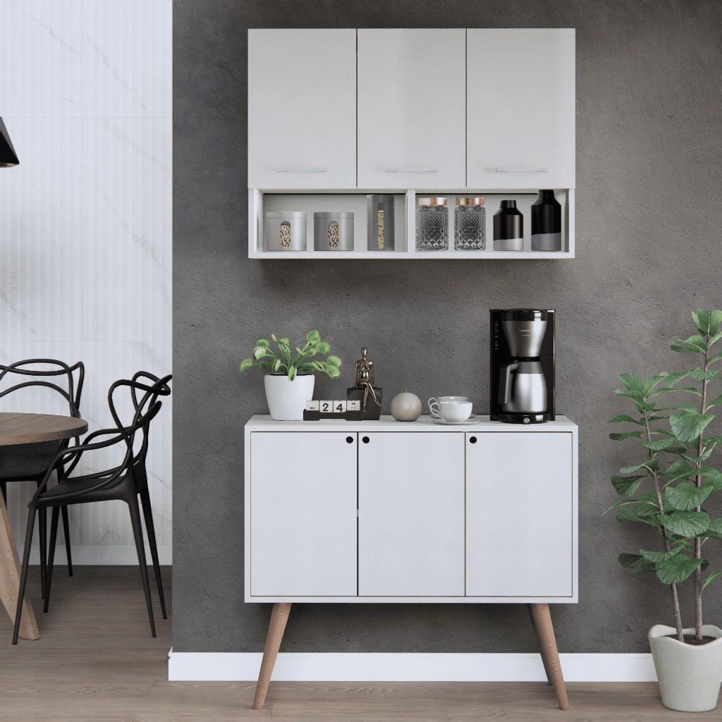 Cozinha Compacta 2 Peças: Armário + Balcão