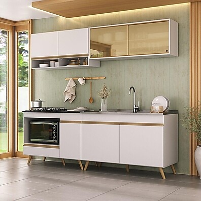 Cozinha Compacta 225cm Veneza: Organize e Decore!