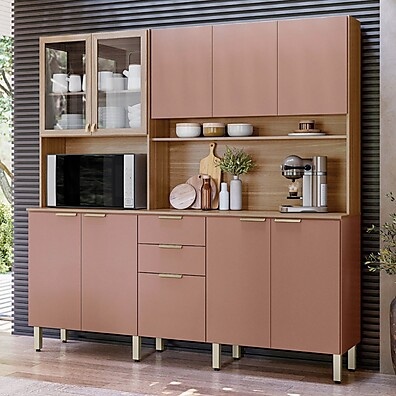 Cozinha Compacta Amora 10 Portas 2 Gavetas: Organize Sua Cozinha com Estilo
